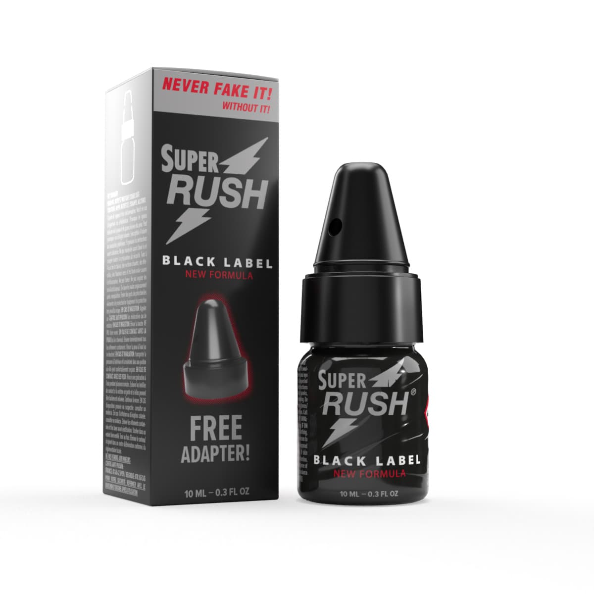 Super Rush Black Label, format 10 ml avec sniffer